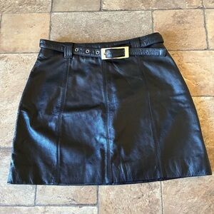 Wilsons Leather Maxima Skirt with Belt